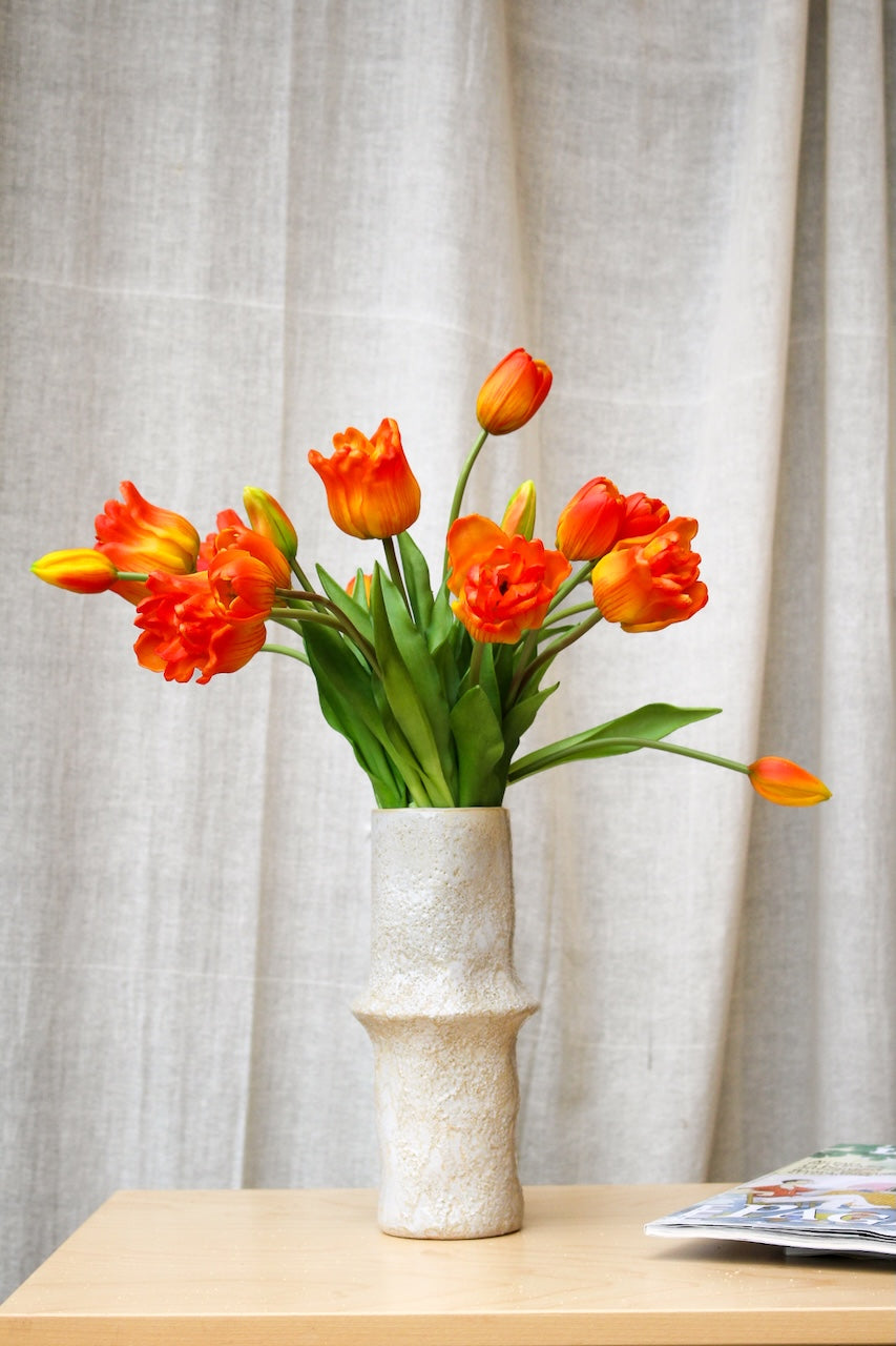 Tulipe Mania Orange Artificielle — Réalisme & Couleur