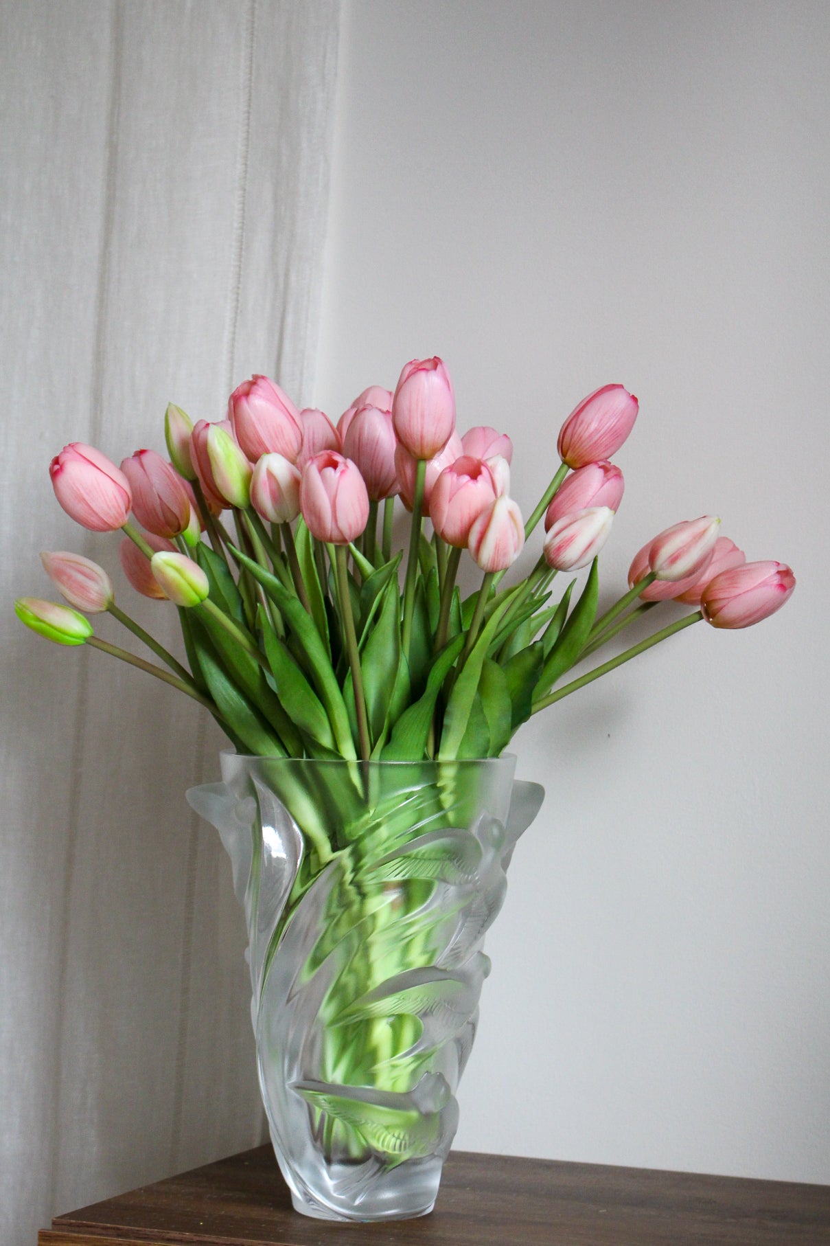 Bouquet de Tulipes Roses Artificielles — Composition Florale