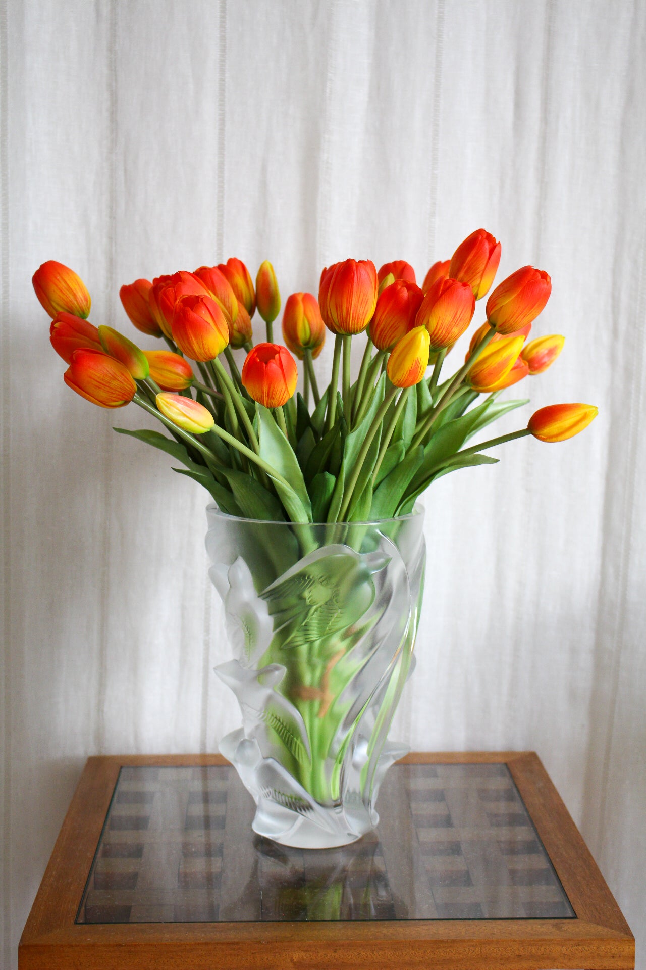 Bouquet de Tulipes Oranges Artificielles — Composition Florale