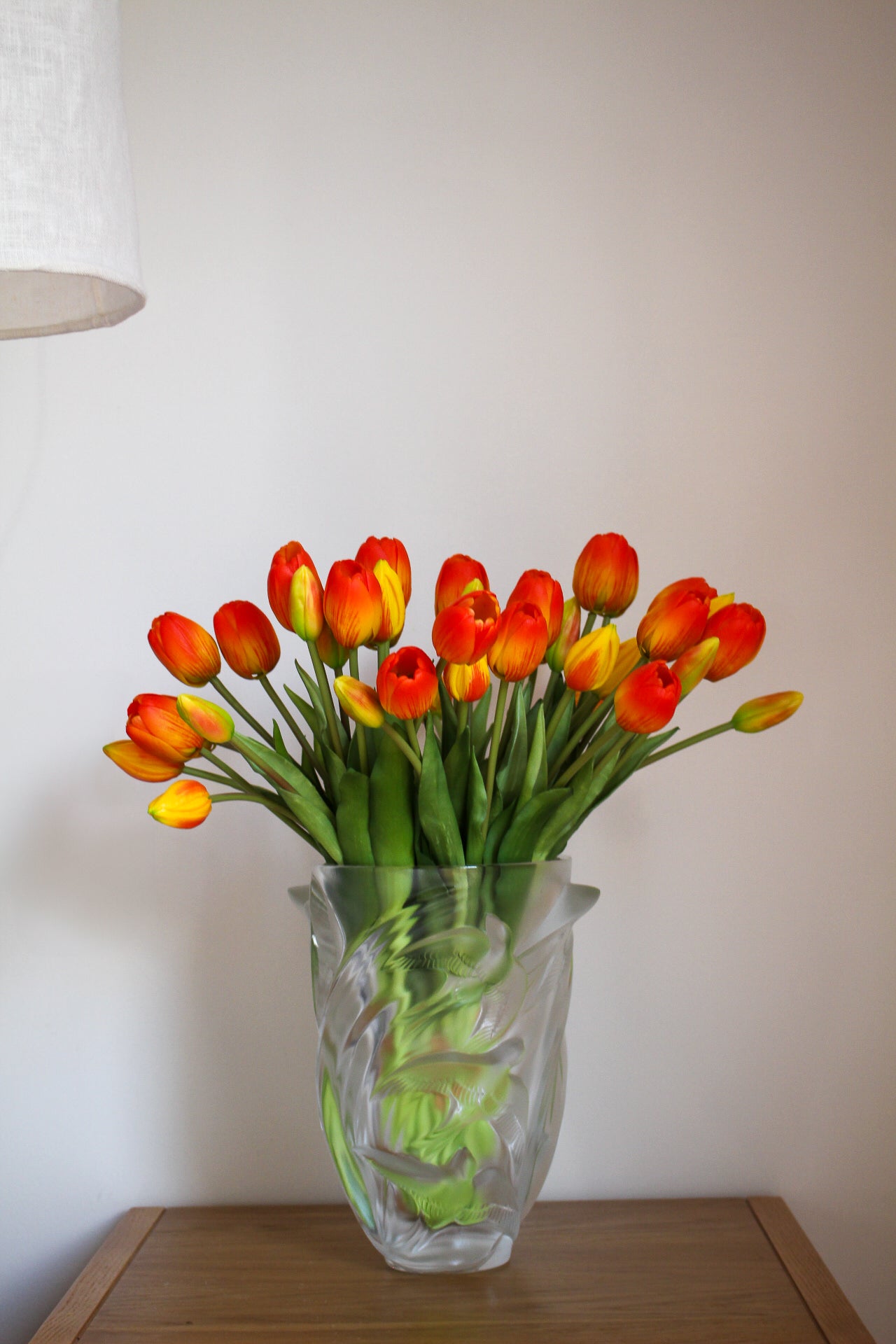 Bouquet de Tulipes Oranges Artificielles — Composition Florale
