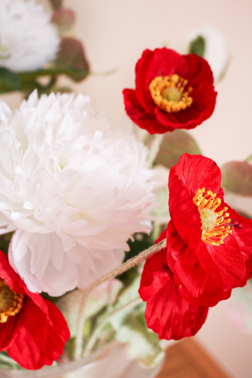 Bouquet Jean — Composition de Pavots et Eucalyptus