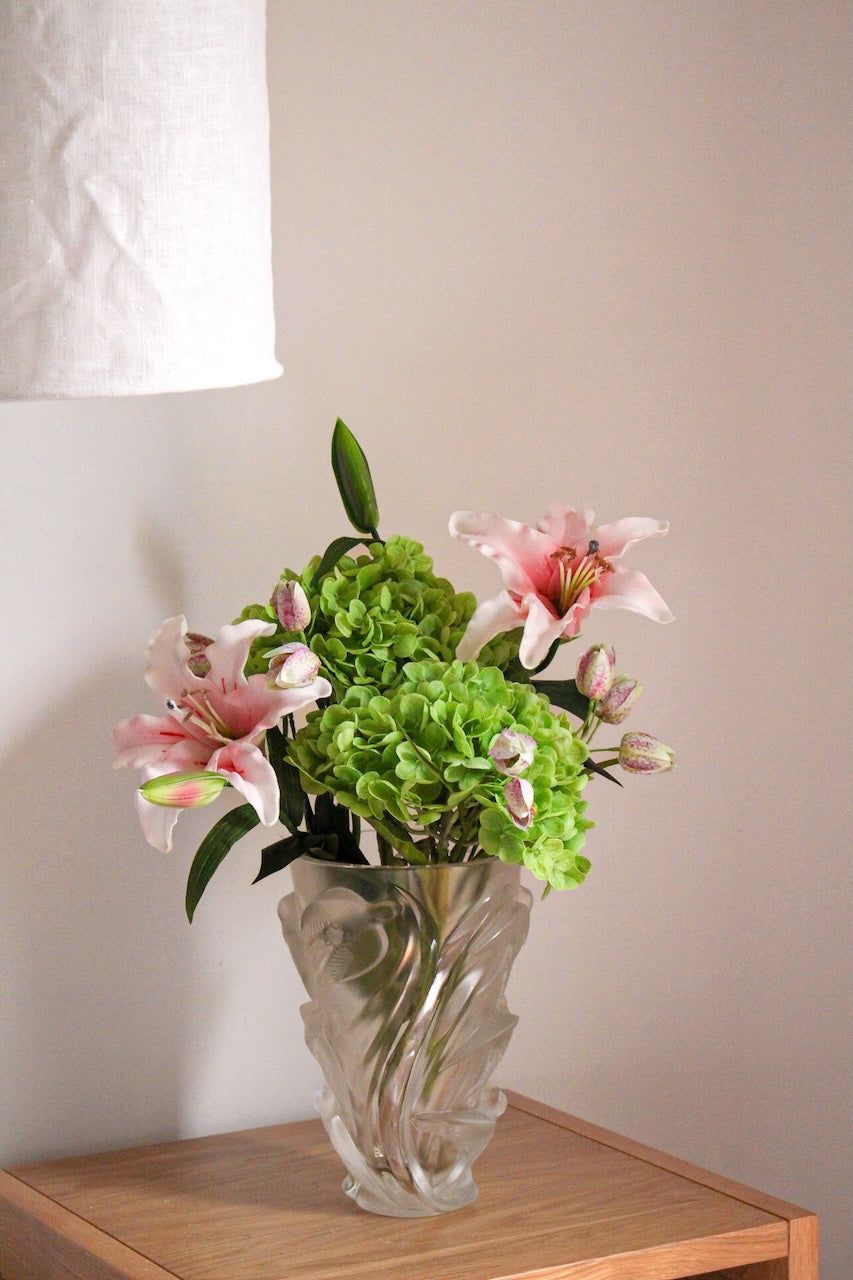 Bouquet Jade — Composition de Lys et Hortensias